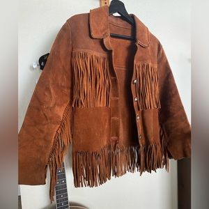 Vintage Suede Fringe Jacket